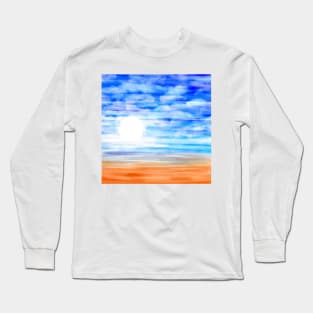 Watercolor Seascape Long Sleeve T-Shirt